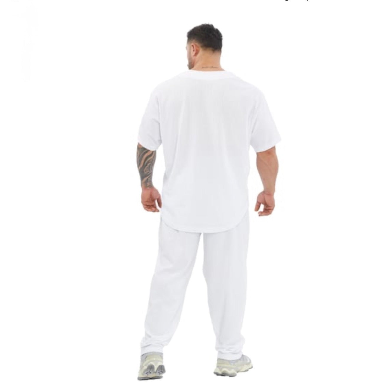 Men's Oversize Active T-shirt V-neck Rag Top