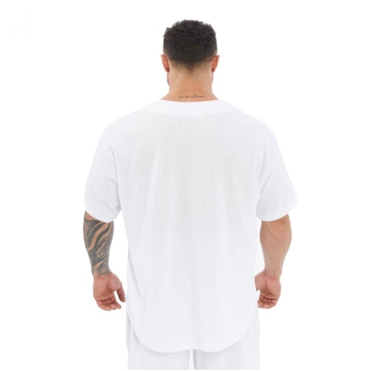Men's Oversize Active T-shirt V-neck Rag Top